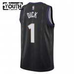 Maillot NBA Toronto Raptors Grady Dick Nike 2024-25 City Edition Noir Swingman - Enfant